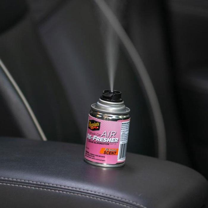  Meguiar's Whole Car Air Refresher, Odor Eliminator Spray  Eliminates Strong Vehicle Odors, Black Chrome Scent – 2 Oz Spray Bottle  (Pack of 2) : Automotive
