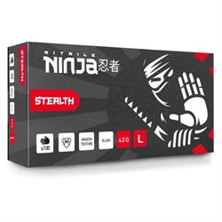 Nitrile Ninja Black Stealth Pro Detailing Gloves (M, L & XL)