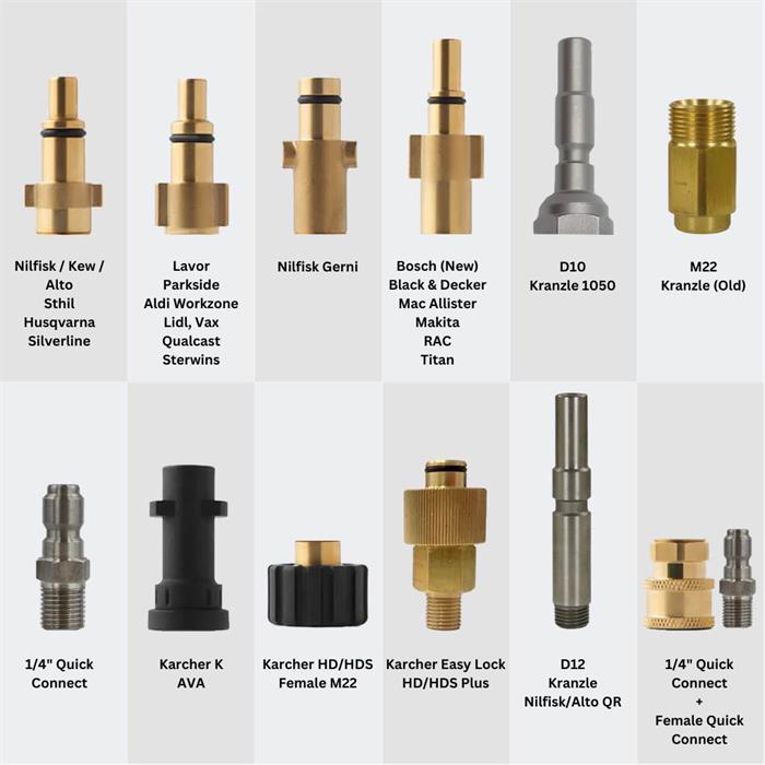 Ultimate Finish Pressure Washer Adapters (Lances)