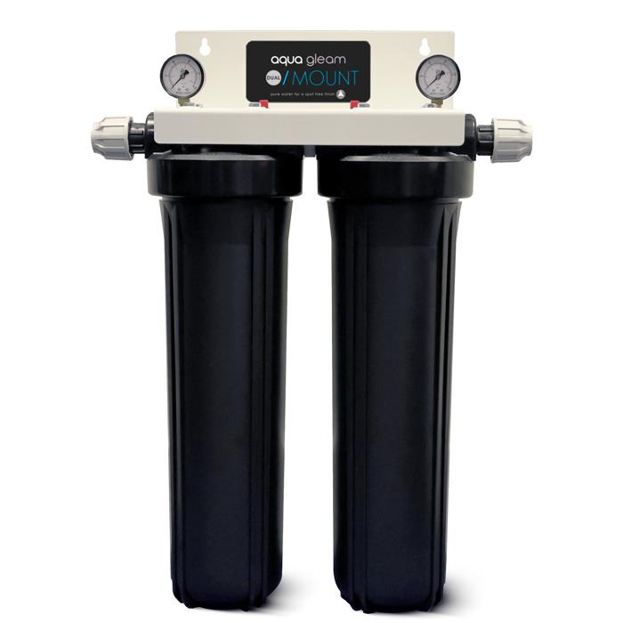 Aqua Gleam Mount - Dual Housing DI Resin Filter